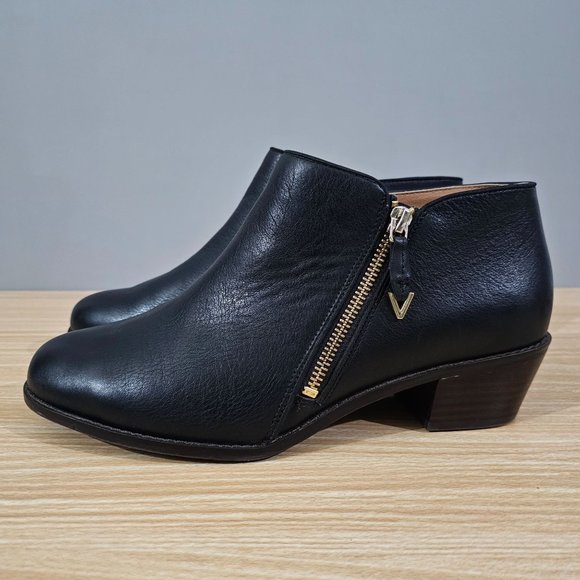 Vionic Shoes - Vionic Boot Joy Jolene Ankle Bootie Womens Black Leather Size 9.5 Shoe